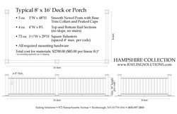 Pricing for Hampshire Collection Railing